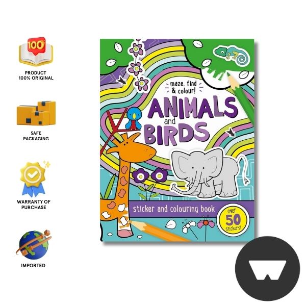 A4 Maze Books New Cover - Animals & Bird