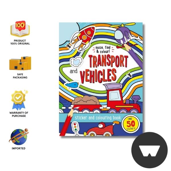 A4 Maze Books New Cover - Transport Vehicles
