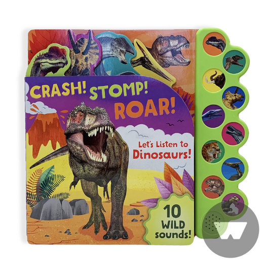 10 Button Sound Books: Crash! Stomp! Roar!