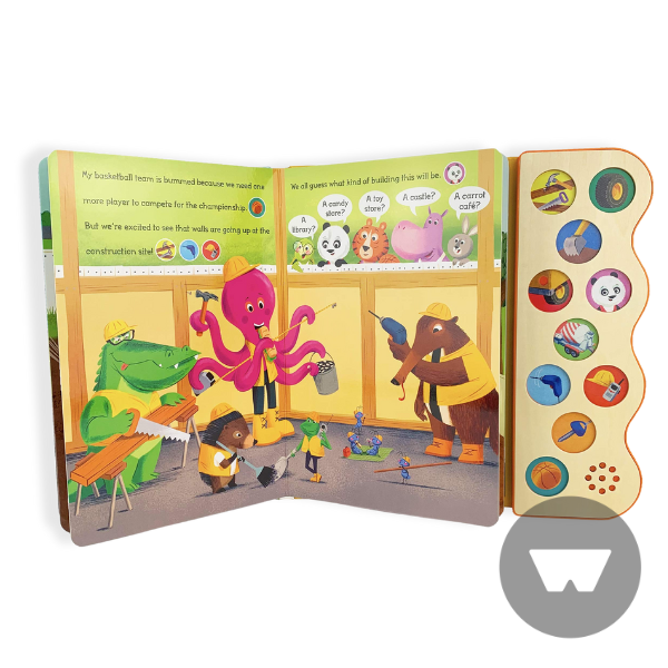 10 Button Sound Books: Busy Noisy Construction