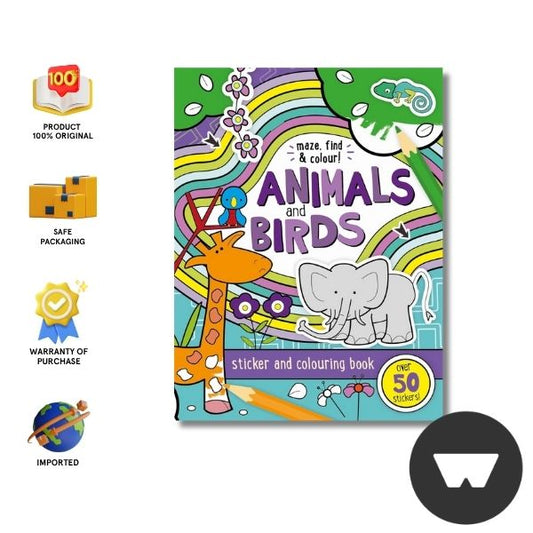 A4 Maze Books New Cover - Animals & Bird
