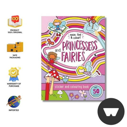 A4 Maze Books New Cover - Princess Fairies