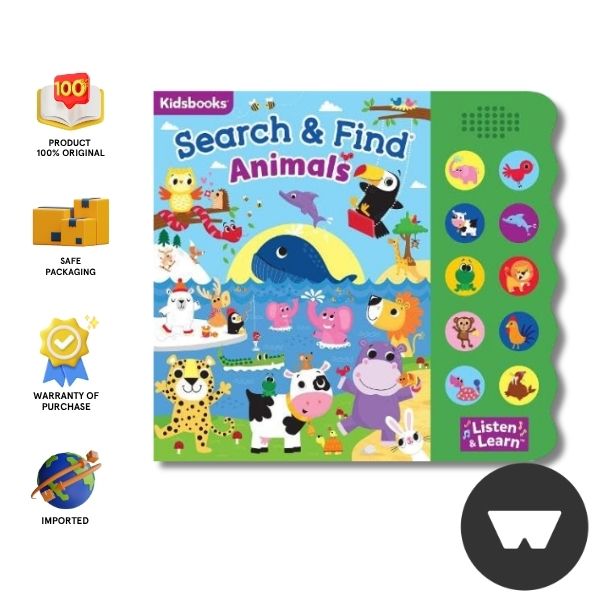 10 Button Sound Book: Kids Books Search And Around The World