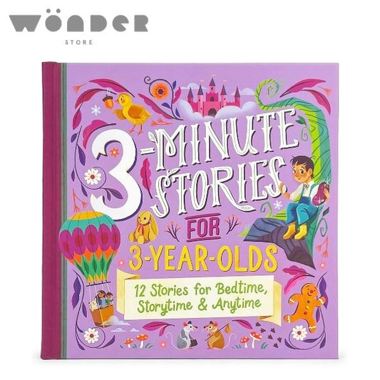 Casebound Treasury 3-Minute Stories For 3 Year Olds