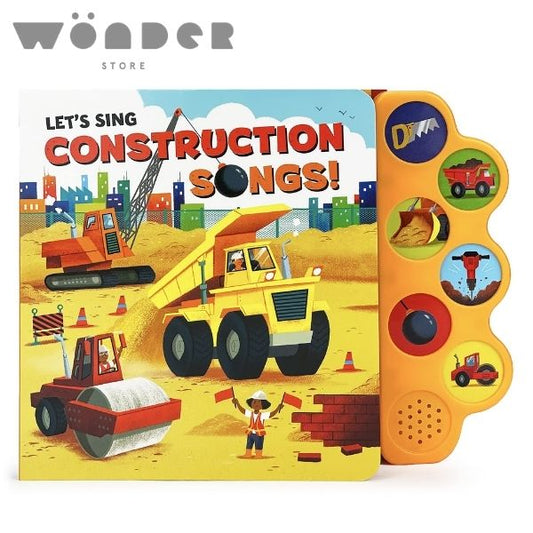 6 Button Sound Books: Construction Songs