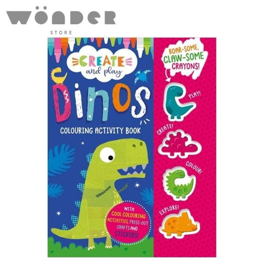 Create And Play Dinos Colouring Activity Book