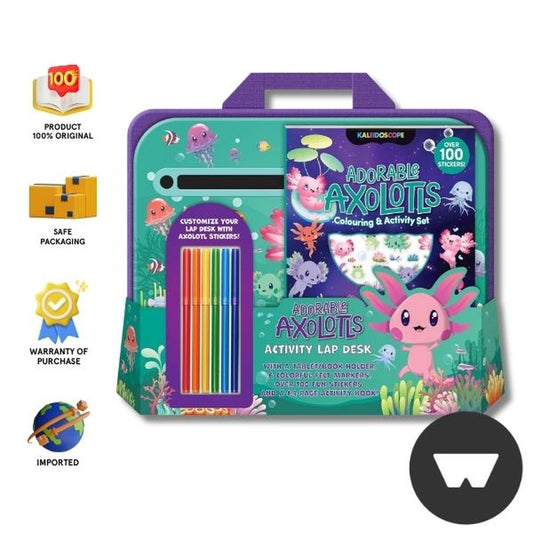 Kaleidoscope Axolotis And Friends Colouring Set