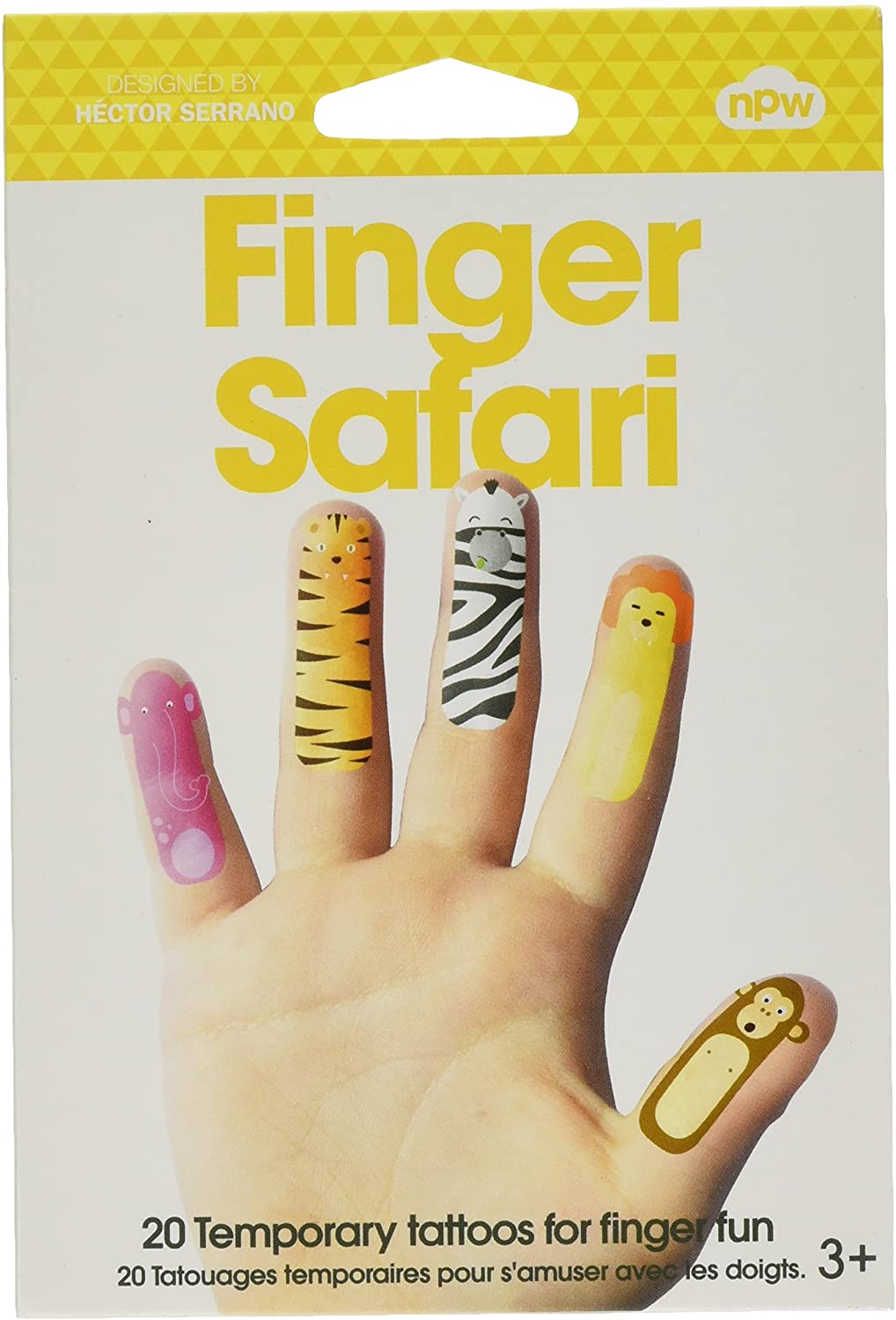 Temporary Tatoos Finger: Finger Safari