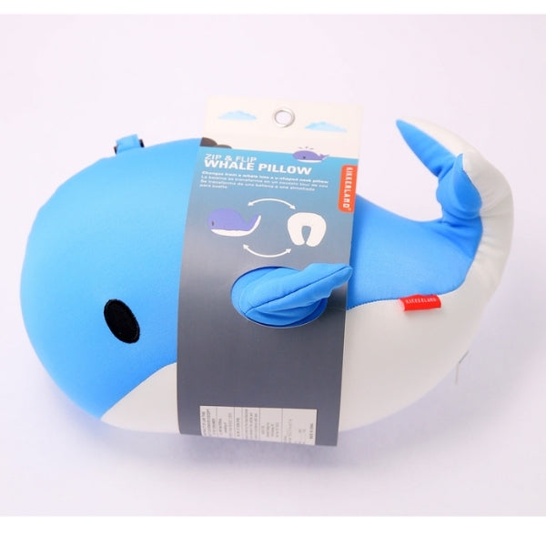 Whale Zip And Flip Pillow