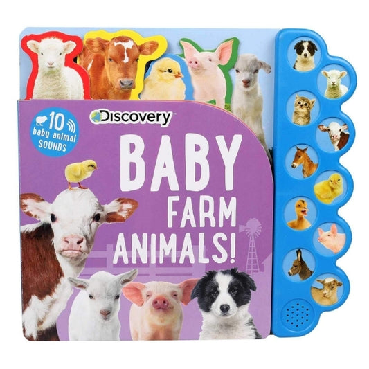 10-Button Sound Books, Discovery: Baby Farm Animals!