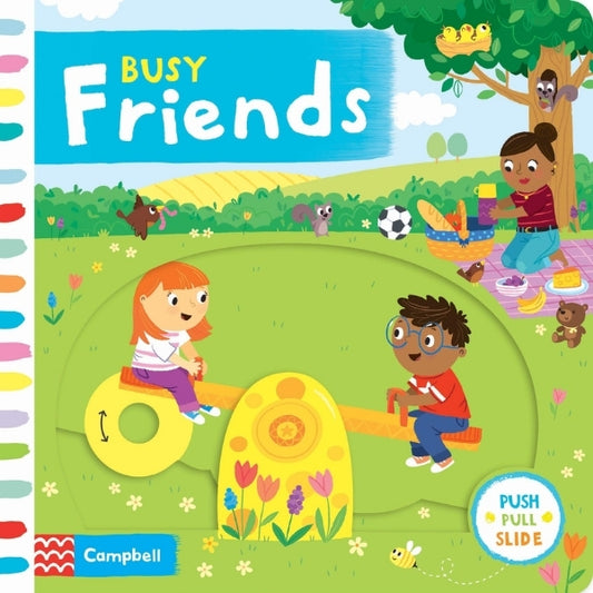 Push Pull Slide: Busy Friends