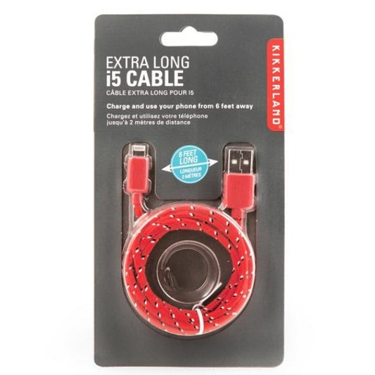 Kikkerland  Cable 6 Foot I5 Assorted