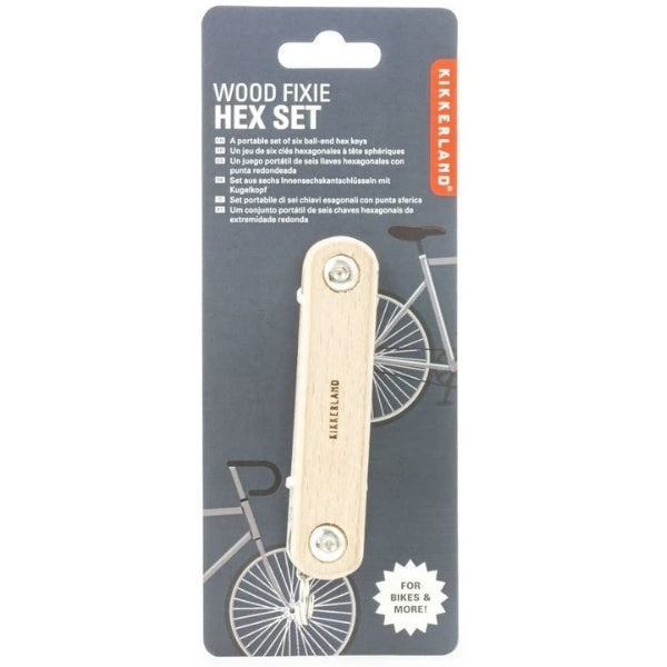 Kikkerland  Fixie Hex Wood Set