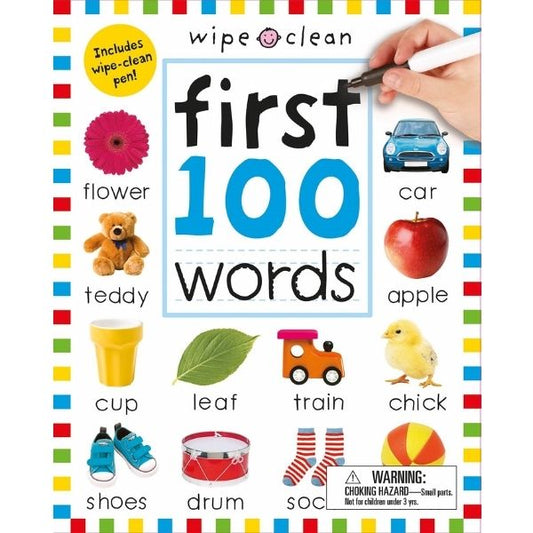 Wipe Clean: First 100 Words (Enclosed Spiral Binding) (Wipe Clean Workbooks) 