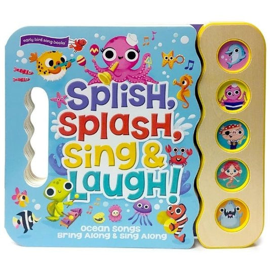 5 Button Song And Sound Books: Splish, Splash, Sing And Laugh