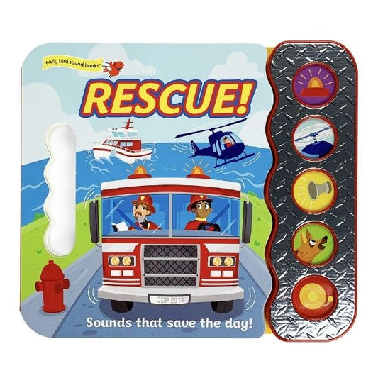 5 Button Song & Sound Books: Rescue!