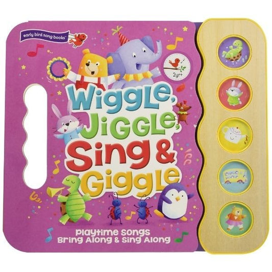 5 Button Song And Sound Books: Wiggle, Jiggle, Sing And Giggle