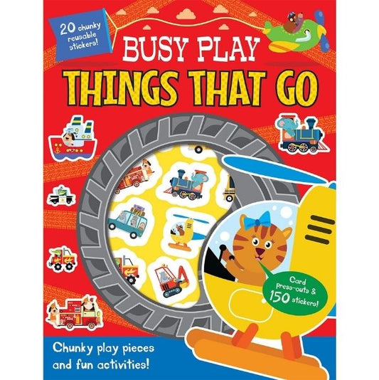 Busy Play Reusable Sticker Activity: Thing That Go