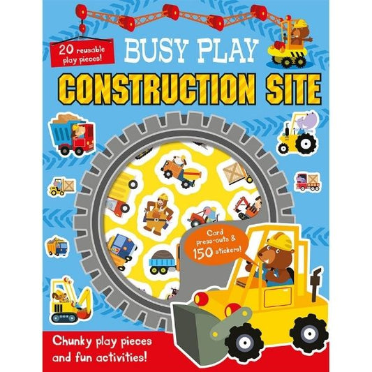 Busy Play Reusable Sticker Activity: Construction Site