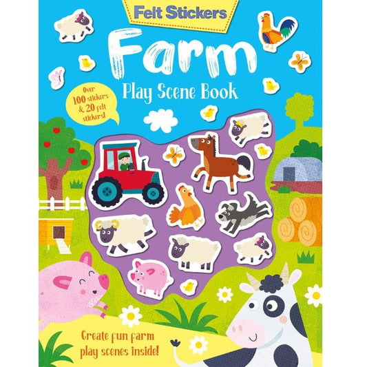 Felt Stickers Farm Play Scene Book